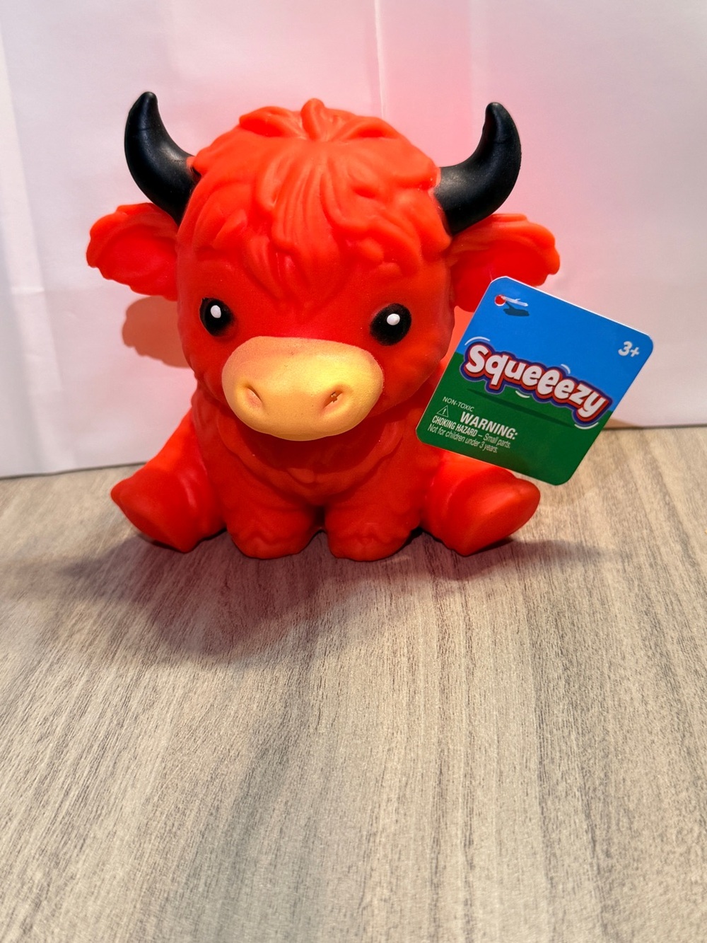 Authentic Squishy Highland Cow-Red